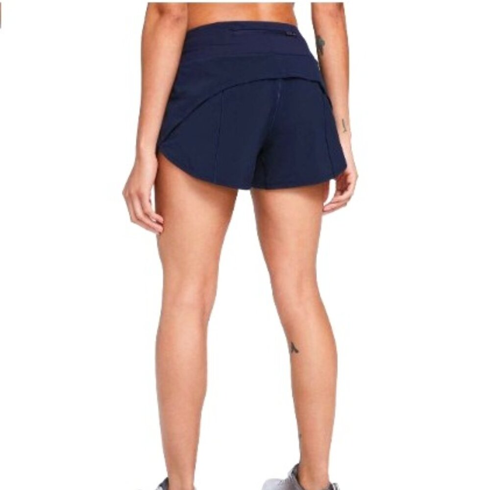NWT Lululemon Speed Up Short 4" Updated Fit True Navy 6